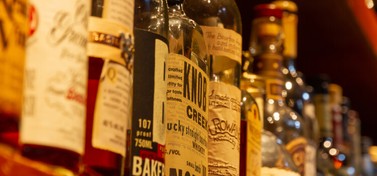 並べられたお酒