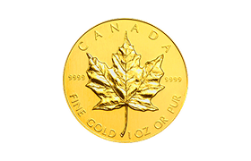 メイプルリーフ金貨1オンス